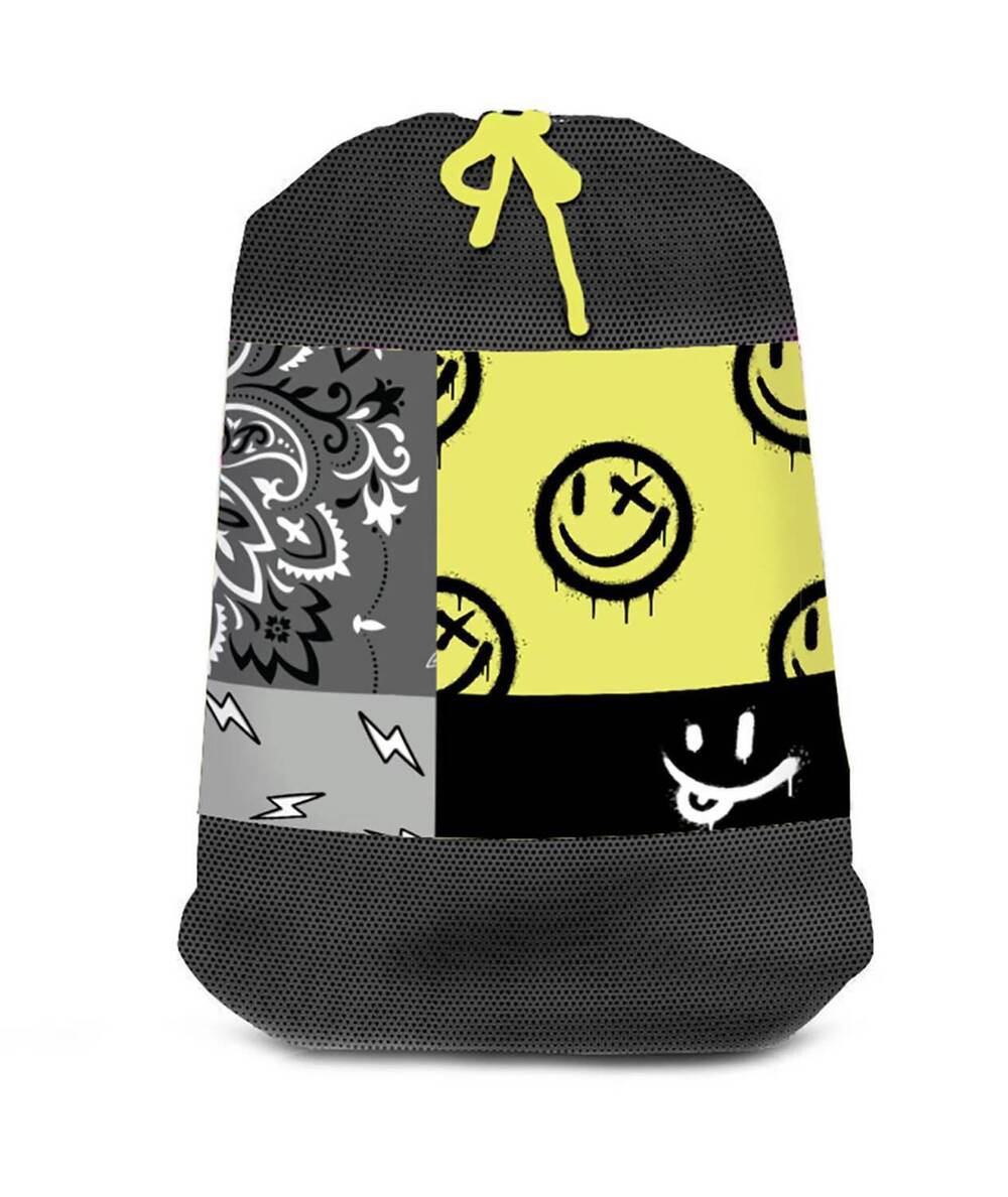 NEW TOP TRENZ hype mesh laundry bag in multi